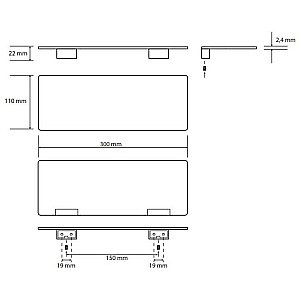 Полка Bemeta Organic 157102371 хром купить в интернет-магазине сантехники Sanbest