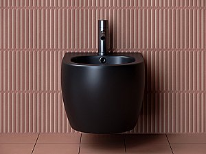 Биде подвесное Ceramica Nova PLAY CN3002MB черное купить в интернет-магазине Sanbest
