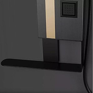 Душевая панель Black&White Gravity GR026 графит/золото купить в интернет-магазине сантехники Sanbest