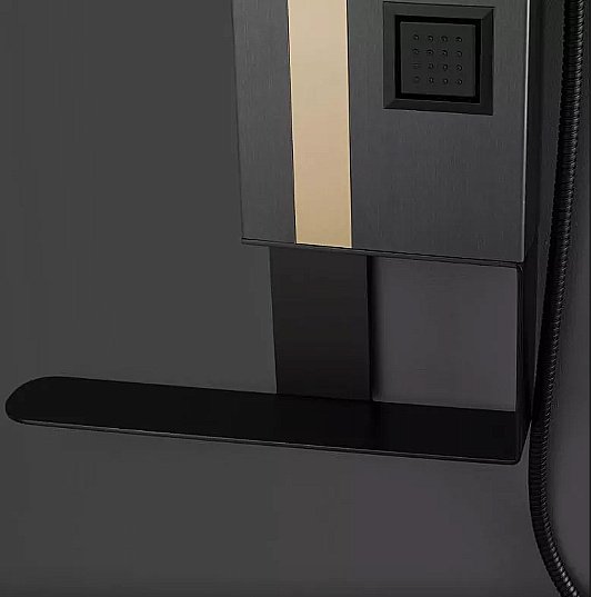 Душевая панель Black&White Gravity GR026 графит/золото купить в интернет-магазине сантехники Sanbest
