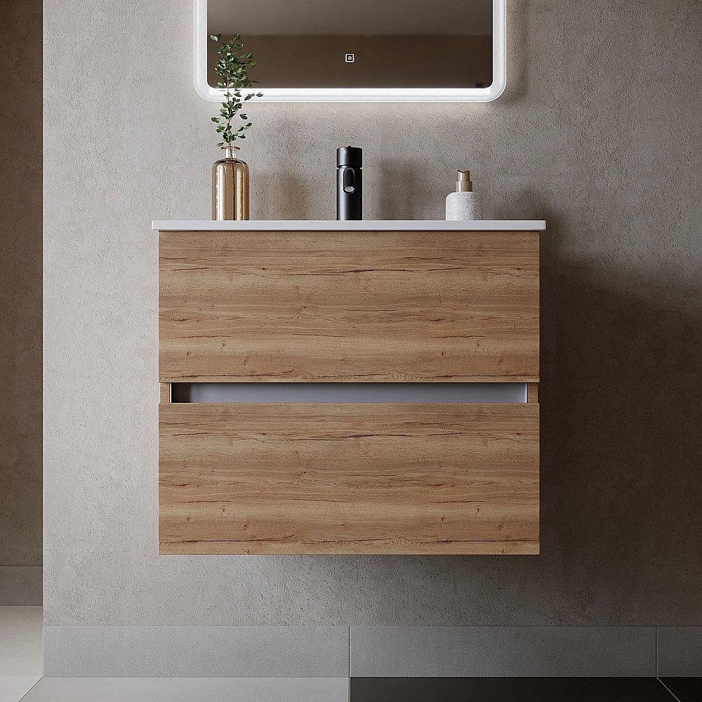 Тумба с раковиной Sancos Urban UR60EG дуб галифакс для ванной в интернет-магазине Sanbest