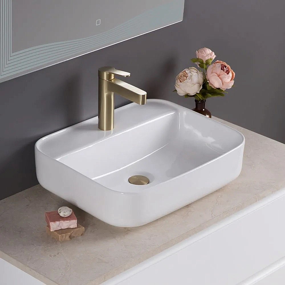 Раковина накладная Belbagno 50 BB1321 белая купить в интернет-магазине Sanbest