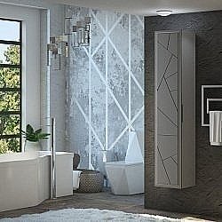 Пенал Опадирис Луиджи 35 серый матовый для ванной в интернет-магазине сантехники Sanbest