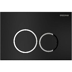 Кнопка для инсталляции Grossman Galaxy 700.K31.01.210.210 черная матовая купить в интернет-магазине сантехники Sanbest