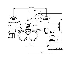 Смеситель для раковины Cisal Arcana Ceramic AC00102021 купить в интернет-магазине сантехники Sanbest