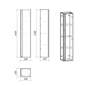 Пенал Grossman Юнит 30 208012 кадена вуд для ванной в интернет-магазине сантехники Sanbest