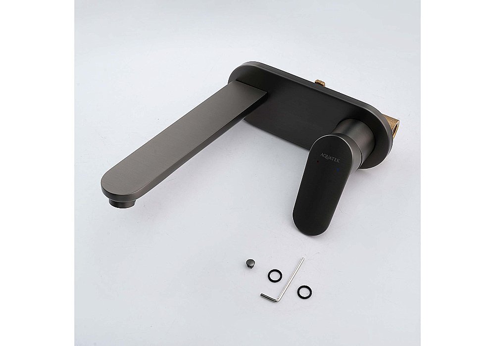 Смеситель для раковины Aquatek Ника AQ1813BGM оружейная сталь купить в интернет-магазине сантехники Sanbest