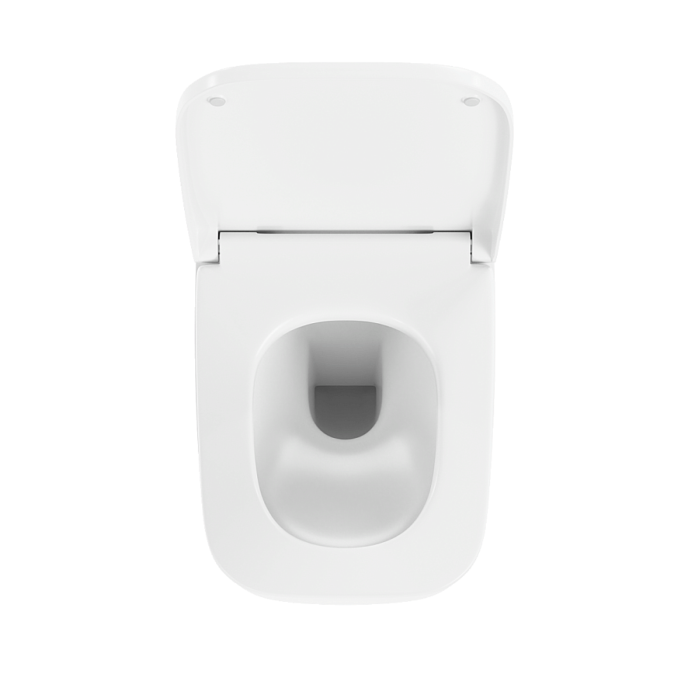 Унитаз подвесной VitrA Shift 9855B003-7206 с инсталляцией, с сиденьем микролифт, безободковый, белый/клавиша хром купить в интернет-магазине Sanbest
