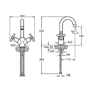 Смеситель для раковины Vitra Juno купить в интернет-магазине сантехники Sanbest