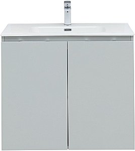Тумба с раковиной Aquanet Алвита New 277528 80 серый для ванной в интернет-магазине Sanbest
