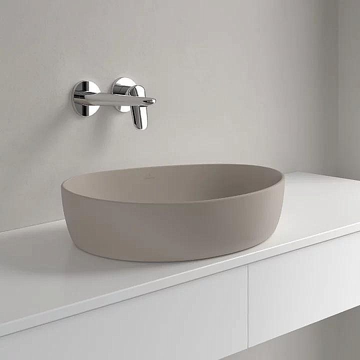 Раковина накладная Villeroy&Boch Antao 51 4A7351AM миндальный купить в интернет-магазине Sanbest
