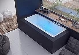 Ванна акриловая Excellent Pryzmat SLIM WAEX.PRY16WHS 160x75 белая купить в интернет-магазине Sanbest