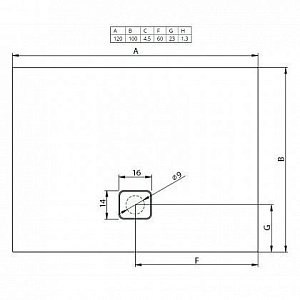 Душевой поддон Riho Basel DC36 432 120x100 купить в интернет-магазине Sanbest