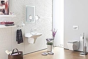 Раковина с полупьедесталом Creavit Bull 66 BL065-00CB00E-0000/BL260-00CB00E-0000 белая купить в интернет-магазине Sanbest