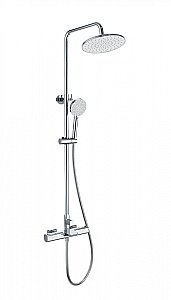 Душевая система с термостатом WONZON & WOGHAND Plate WW-C3017-A-CR хром купить в интернет-магазине сантехники Sanbest