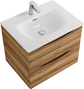 Тумба с раковиной BelBagno MARINO-CER-N-600-2C-SO-RR-P Rovere Rustico для ванной в интернет-магазине Sanbest