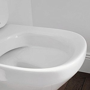 Унитаз подвесной Jacob Delafon Modern Life E21773RU-00  безободковый, с инсталляцией, с крышкой микролифт, белый/клавиша хром купить в интернет-магазине Sanbest