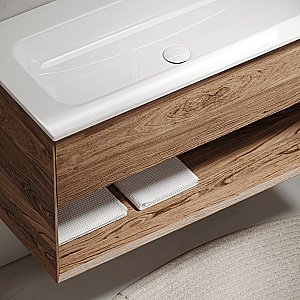 Тумба с раковиной Sancos Marmi 1.0 MR1.0100ECH дуб чарльстон для ванной в интернет-магазине Sanbest