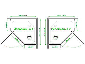 Душевой уголок Royal Bath RB 85TR-C-CH 85х85 стекло матовое/профиль хром купить в интернет-магазине Sanbest