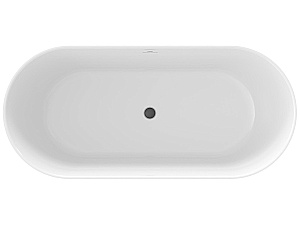 Ванна акриловая Ravak FREEDOM O TEC 170х77 CD51700000 черная/слив-перелив черный матовый купить в интернет-магазине Sanbest