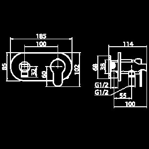 Гигиенический душ Elghansa Dynamic 15R0883-White (Set-57) белый купить в интернет-магазине сантехники Sanbest