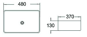 Раковина накладная SantiLine 48 SL-1010MB черная матовая купить в интернет-магазине Sanbest