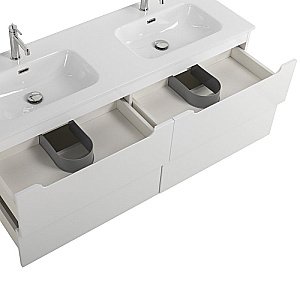 Тумба с раковиной BelBagno ETNA-1200-4C-SO-2-BL Bianco Lucido для ванной в интернет-магазине Sanbest