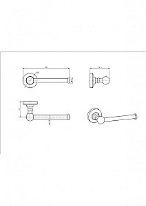 Держатель для туалетной бумаги CeramaLux Caps 51307A хром купить в интернет-магазине сантехники Sanbest