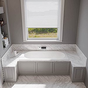 Ванна из искусственного камня Veconi Stampo Slim STMSLIM17070RAL 170х70 цвет по ral купить в интернет-магазине Sanbest