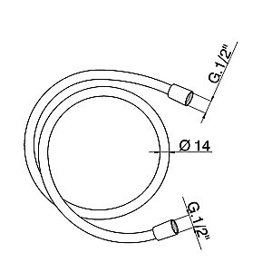 Душевой шланг Cisal SHOWER ZA00904040 150 черный матовый купить в интернет-магазине сантехники Sanbest