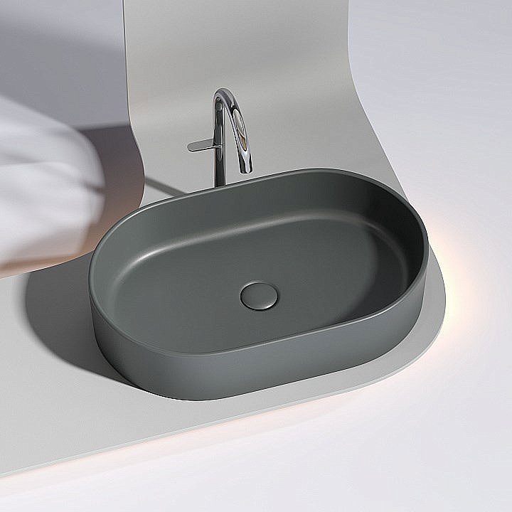 Раковина Ceramica Nova Element 60 CN6048MDH антрацит темный матовый купить в интернет-магазине Sanbest