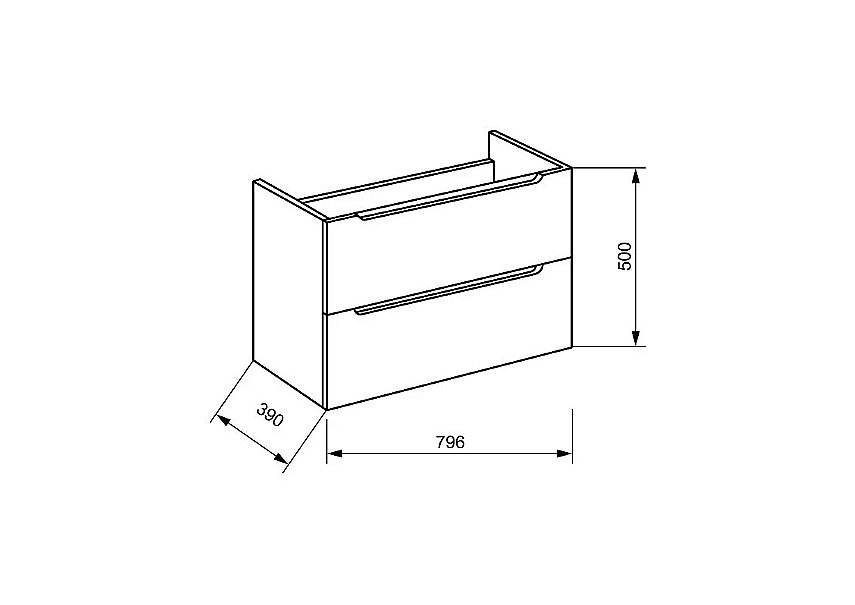 Тумба с раковиной Belbagno Etna 39 81 белая для ванной в интернет-магазине Sanbest