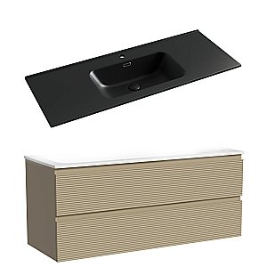 Тумба с раковиной Sancos FOLK FL120CP/CN7006MB 120 капучино для ванной в интернет-магазине Sanbest