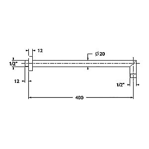 Держатель верхнего душа Cisal CHERIE DS01337024 золото купить в интернет-магазине сантехники Sanbest