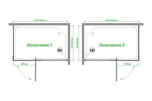 Душевой уголок Royal Bath RB 90х140 HPVD-C-CH стекло матовое/профиль хром купить в интернет-магазине Sanbest