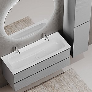 Тумба с раковиной Sancos Folk 120 FL120ES Ergraut soft для ванной в интернет-магазине Sanbest