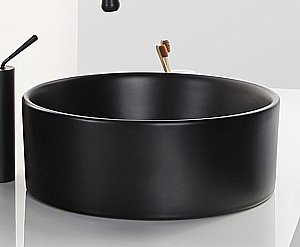 Раковина накладная Gid Esfera 40 Bm9011 53368 черная матовая купить в интернет-магазине Sanbest