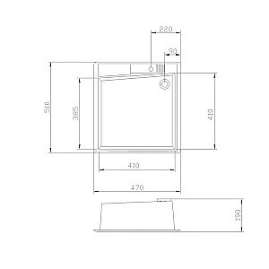 Кухонная мойка Акватон Парма 47 графит купить в интернет-магазине сантехники Sanbest