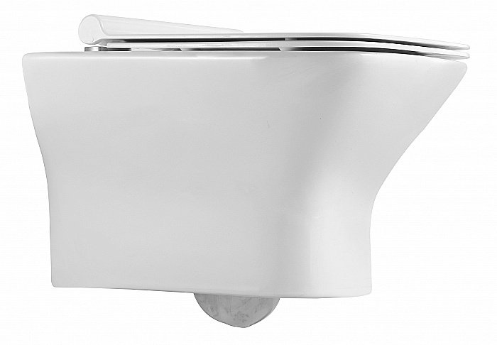 Унитаз подвесной Agger AT02100 безободковый, с крышкой микролифт купить в интернет-магазине Sanbest