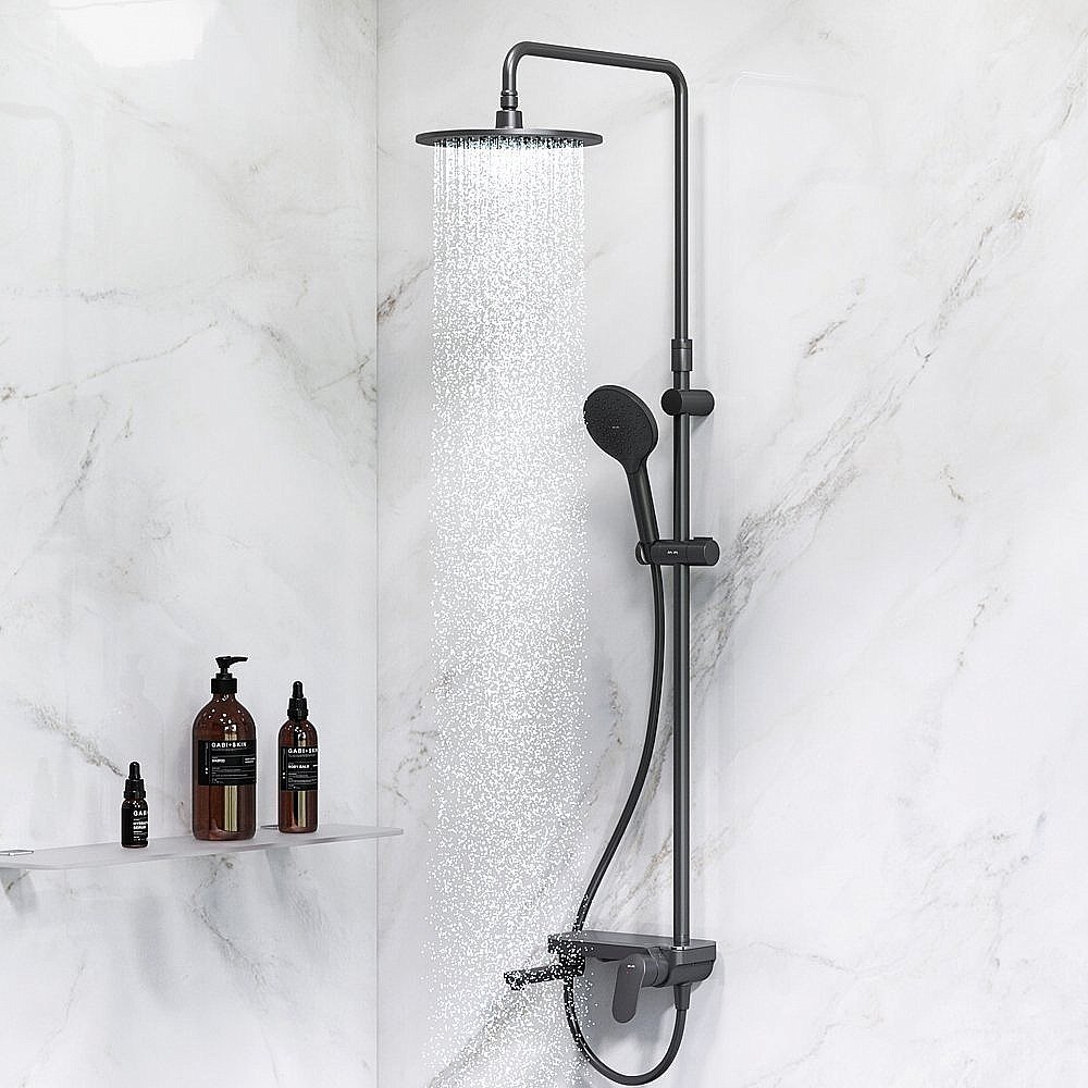 Душевая система AM.PM LIKE F0780722 черная купить в интернет-магазине сантехники Sanbest