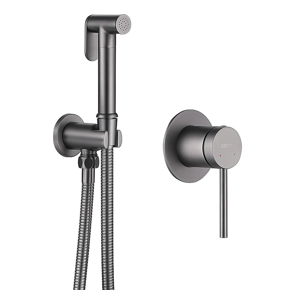 Гигиенический душ Abber Emotion AF8825NG никель купить в интернет-магазине сантехники Sanbest