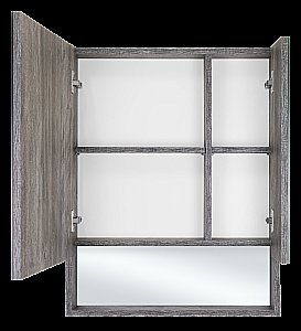 Зеркальный шкаф Misty Темза 60 темное дерево купить в интернет-магазине сантехники Sanbest