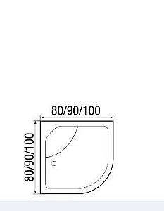 Душевая кабина River Nara 44 80x80 MT купить в интернет-магазине Sanbest