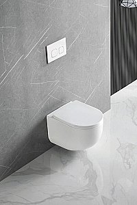 Унитаз Vincea Globo VT1-52T безободковый, смыв торнадо, с крышкой микролифт, белый купить в интернет-магазине Sanbest