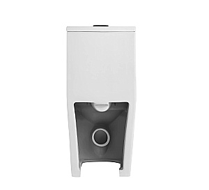 Унитаз моноблок Grossman Classic GR-4486SQ белый, безободковый, с крышкой микролифт, слив торнадо купить в интернет-магазине Sanbest