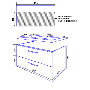 Инсталляция для унитаза Azario AZ-8010-1000 купить в интернет-магазине сантехники Sanbest