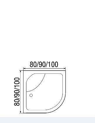 Душевая кабина River Nara 44 80x80 MT купить в интернет-магазине Sanbest