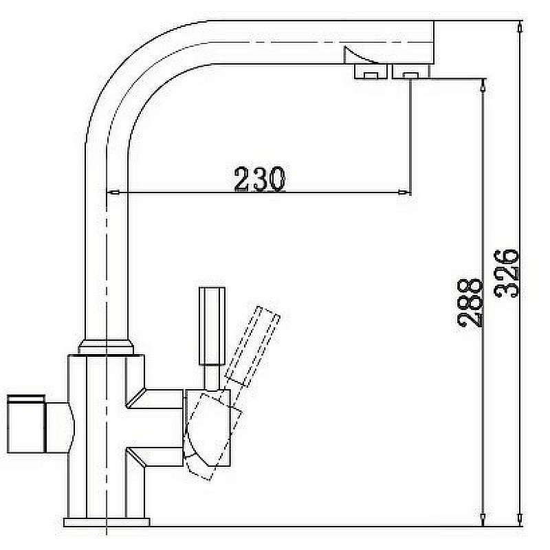 Смеситель для кухни Kaiser Decor 40144-3 купить в интернет-магазине сантехники Sanbest