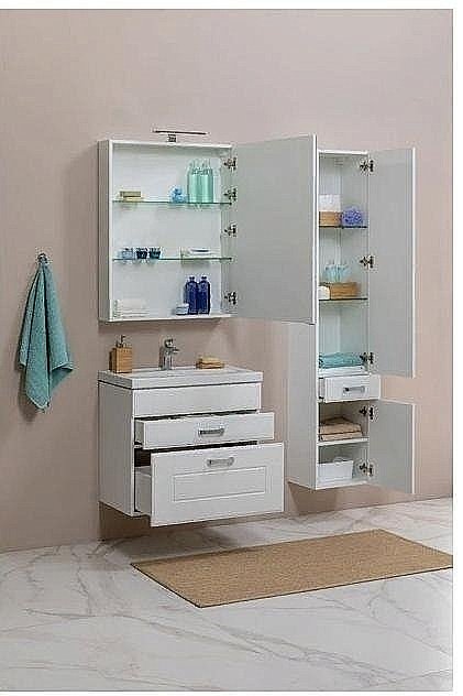 Зеркальный шкаф Aquanet Рондо 60 купить в интернет-магазине сантехники Sanbest