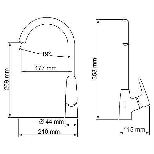 Смеситель для кухни WasserKRAFT Vils 5607 купить в интернет-магазине сантехники Sanbest